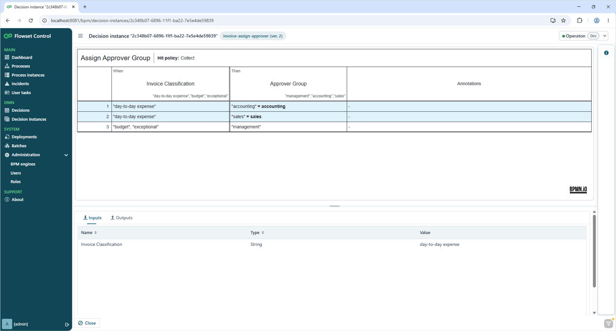 Flowset Control - Tool for BPM Engine Monitoring