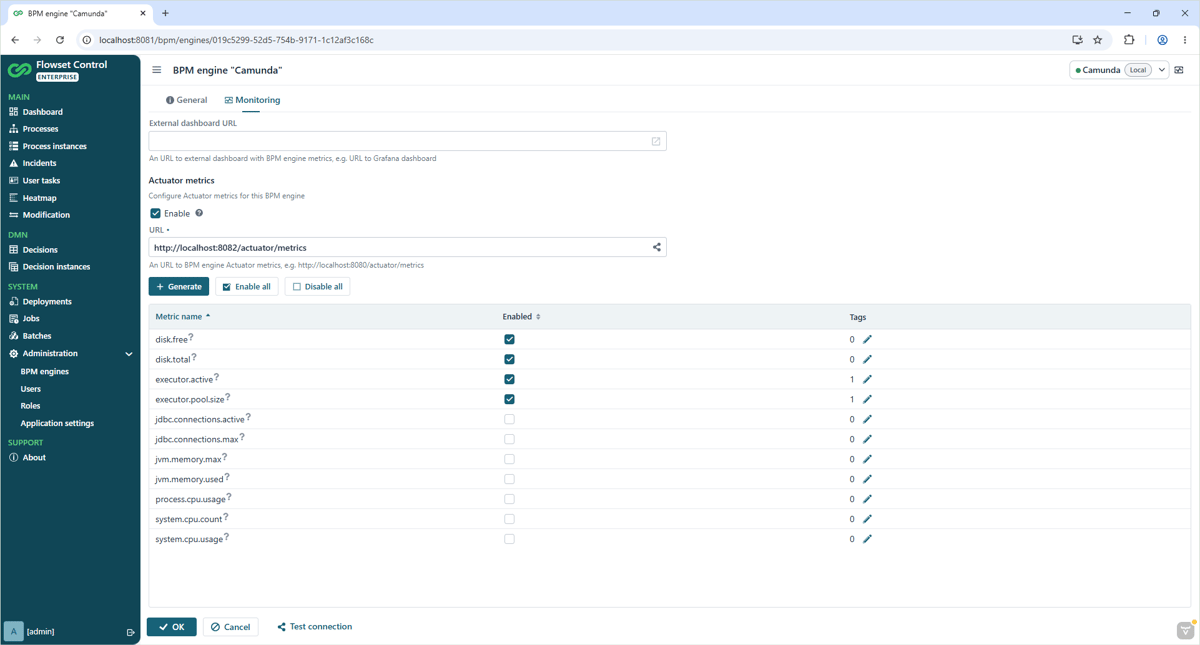 Flowset Control - Tool for BPM Engine Monitoring