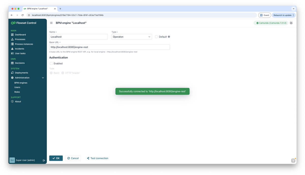 Flowset Control - Tool for BPM Engine Monitoring