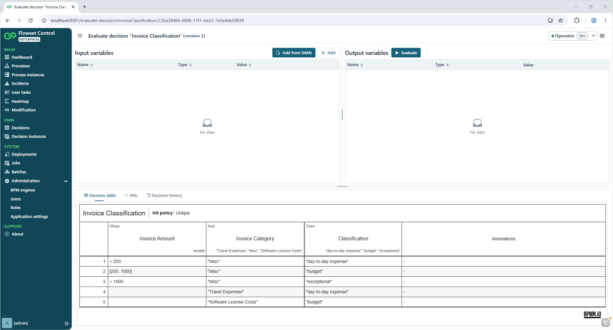 Flowset Control - Tool for BPM Engine Monitoring